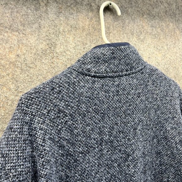 Orvis Brighton Sweater Men Extra Large Blue 1/4 Zip Sherpa Lined Pullover Fleece - Picture 4 of 12